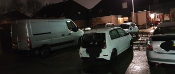 Belijning op de parkeerplaats - 20200213_223114